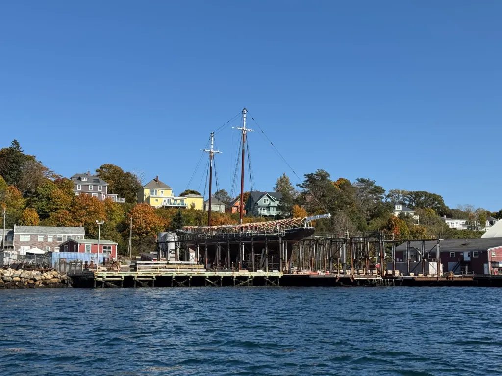 This is the world famous Bluenose schooner, in dry dock. Ok, you’ve caught me, it’s Bluenose II…