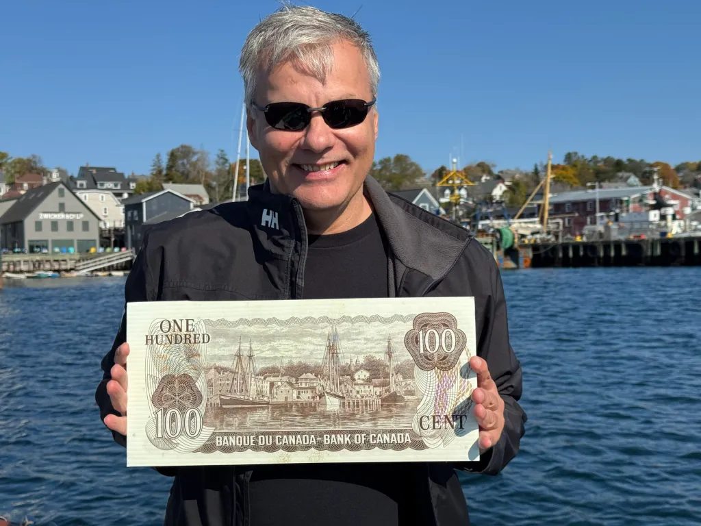 Moi, with a $100 bill from 1931