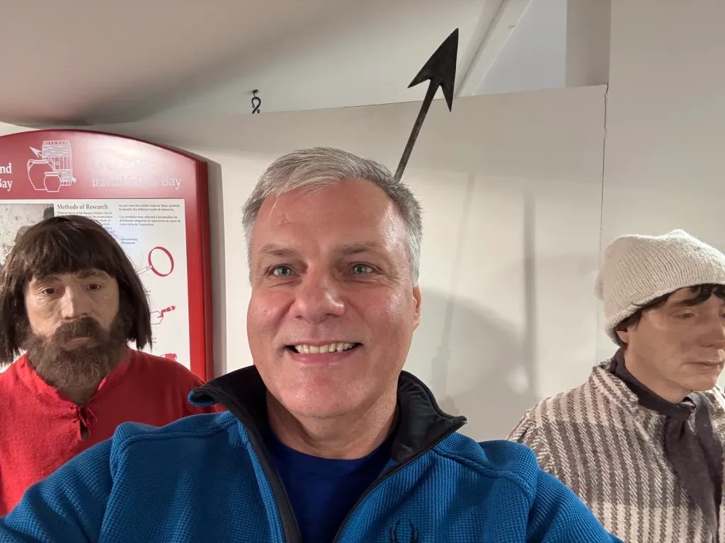 With my new friends (that spear is behind me)