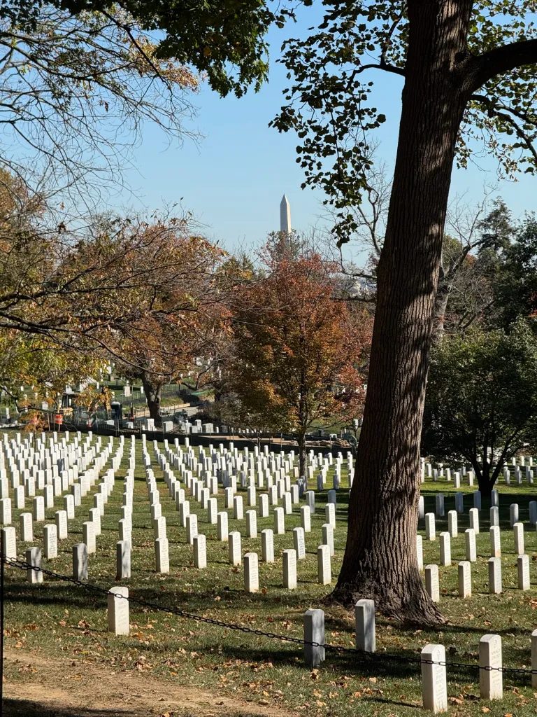 Arlington is a very impressive place. The rows of headstones are never ending, and while the atmosphere is not sad, it does generate a certain gravitas…