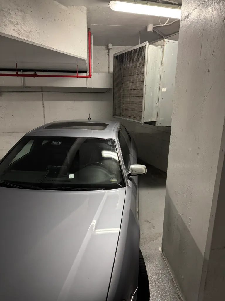 You can’t tell from this angle, but Roci’s roof is just under the metal thingie…