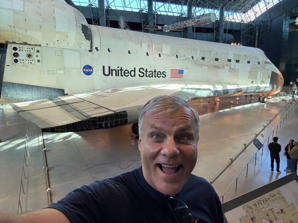 This is the real Discovery shuttle!! It was awesome seeing it so close and all angles!